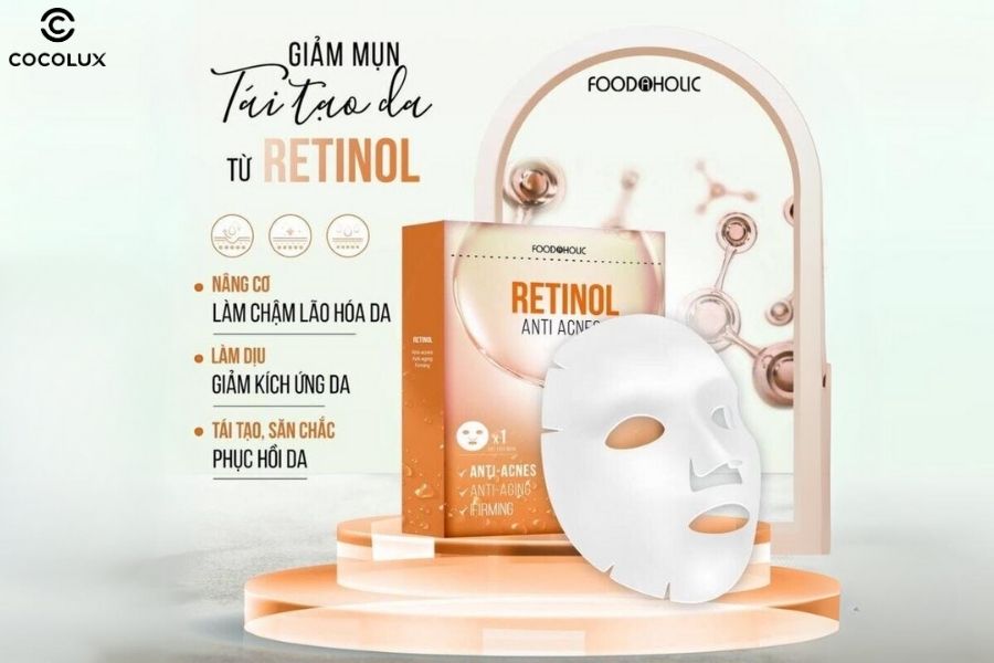 cong-dung-cua-mat-na-food-a-holic-premium-retinol Công dụng của mặt nạ Foodaholic Retinol Giảm Mụn Kháng Viêm