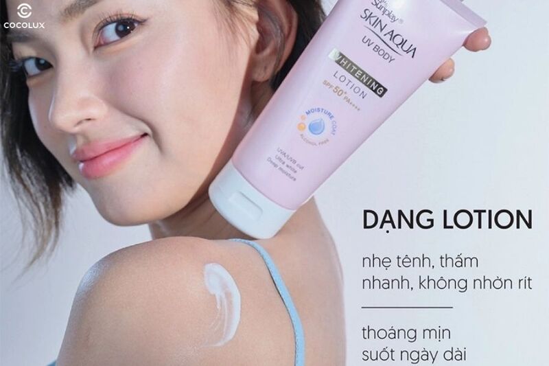 ket-cau-cua-kem-chong-nang-sunplay-skin-aqua-uv-body-whitening-lotion Kết cấu của kem chống nắng Sunplay Skin Aqua UV Body Whitening Lotion