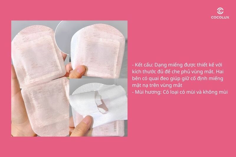 mat-na-xong-hoi-mat-megrhythm-co-may-mau-review-chi-tiet-12 Kết cấu, mùi hương của mặt nạ xông hơi mắt MegRhythm