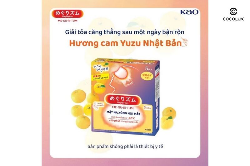 mat-na-xong-hoi-mat-megrhythm-co-may-mau-review-chi-tiet-4 Mặt nạ xông hơi mắt MegRhythm hương cam Yuzu Nhật Bản