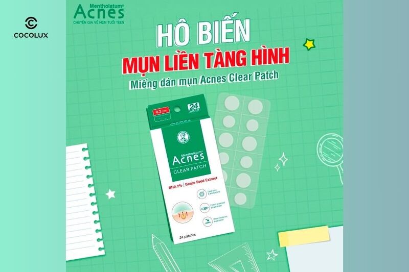 mieng-dan-mun-acnes-giup-loai-bo-mun-hieu-qua Thiết kế bao bì của Miếng Dán Mụn Acnes