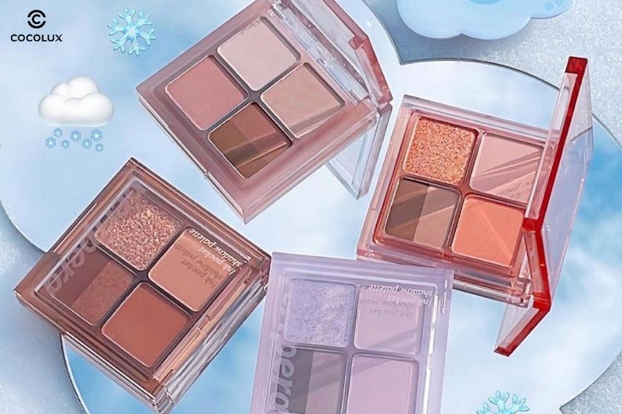 Phấn Mắt Peripera Ink 4 Ô Pocket Shadow Palette