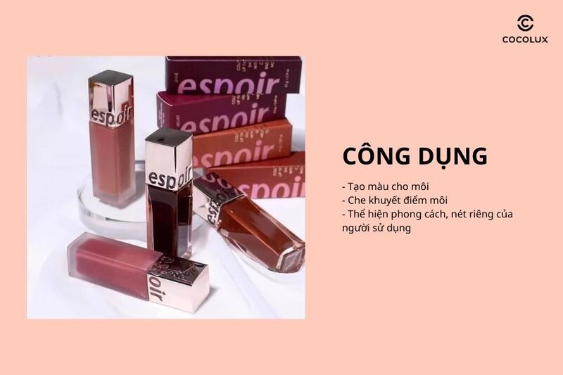 Công dụng nổi bật của hai dòng son Espoir