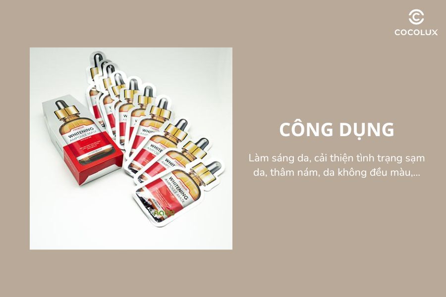 Công dụng của Mặt Nạ Tinh Chất Nature Beauty Whitening Ampoule Mask