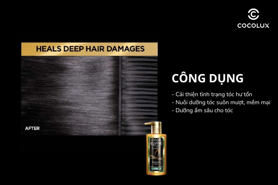 Công dụng của Dầu Xả Loreal Extraordinary Oil Sleek Conditioner 440ml