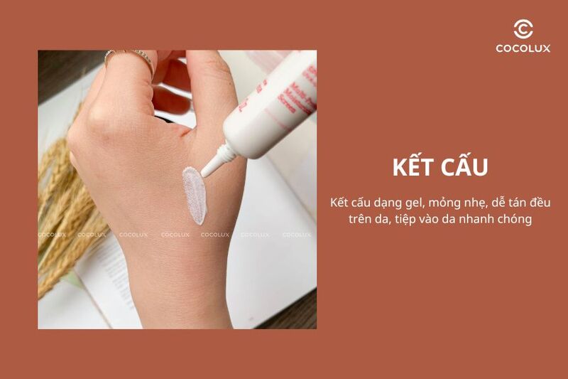 Kết cấu của Kem Chống Nắng Clarins UV Plus Rose Trial