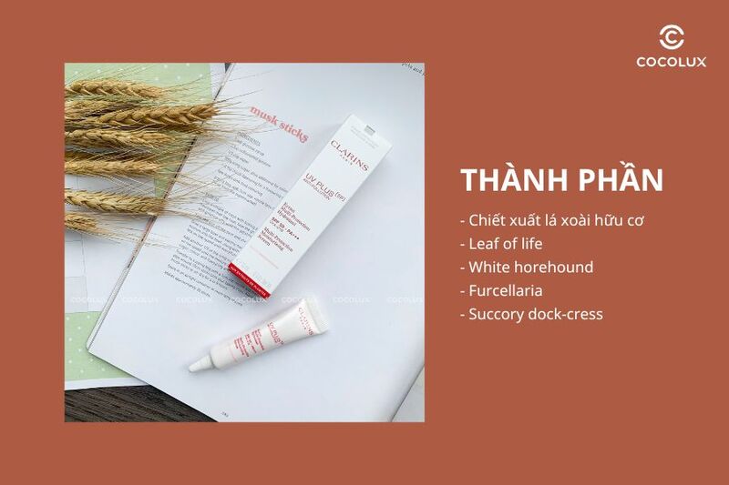 Thành phần chính của Kem Chống Nắng Clarins UV Plus Rose Trial