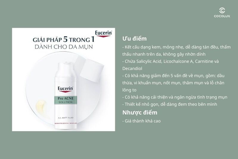 review-kem-duong-eucerin-proacne-solution-ai-matt-fluid-giam-mun-50ml-5 Ưu điểm và nhược điểm của kem dưỡng Eucerin ProAcne Solution A.I Matt Fluid 50ml