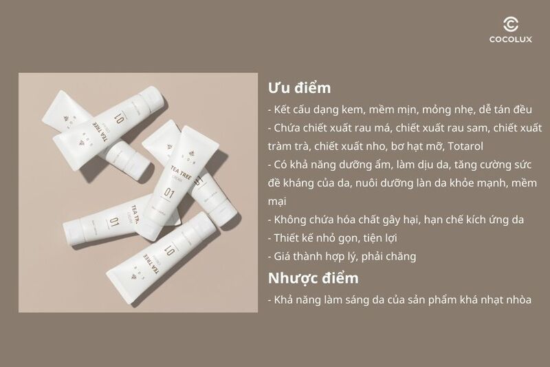 review-kem-duong-sob-tee-tree-cream-lam-sang-da-va-giam-mun-50ml-8 Ưu điểm, nhược điểm của kem dưỡng S.O.B Tea Tree Cream