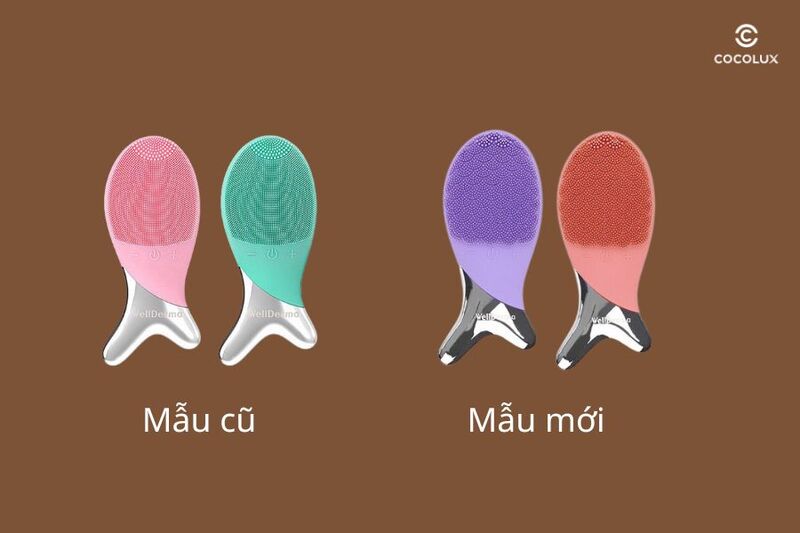 review-may-rua-mat-wellderma-2 So sánh máy rửa mặt Wellderma mẫu cũ và mẫu mới