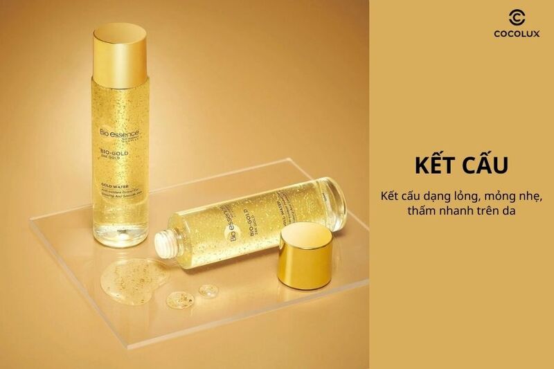 Kết cấu của nước dưỡng Bio-Essence Bio-Gold Gold Water