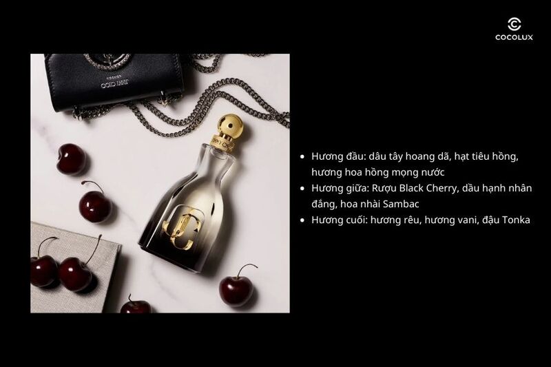Cấu trúc 3 tầng hương thơm của nước hoa Jimmy Choo I Want Choo Forever EDP
