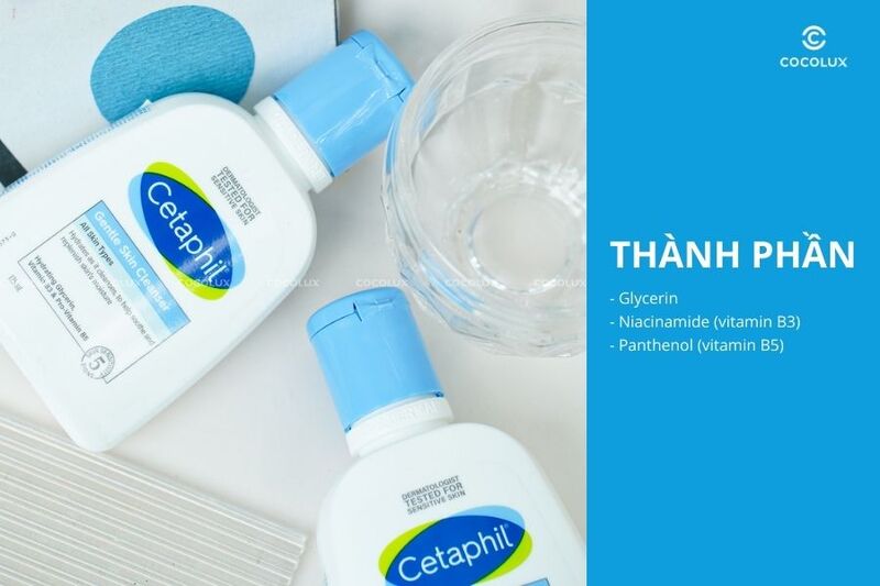 Thành phần của sữa rửa mặt Cetaphil Gentle Skin Cleanser