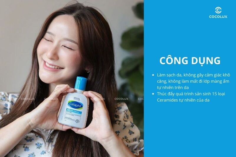 Công dụng của sữa rửa mặt Cetaphil Gentle Skin Cleanser