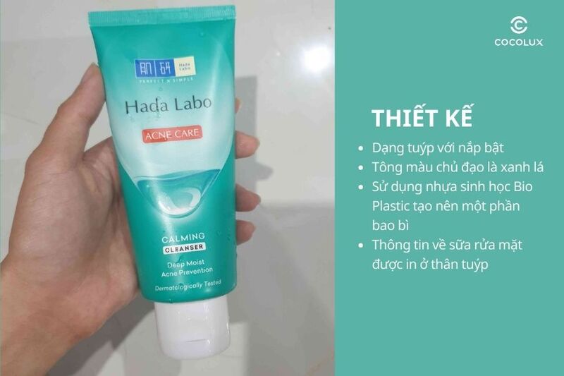 Thiết kế của Sữa rửa mặt Hada Labo Acne Care Calming