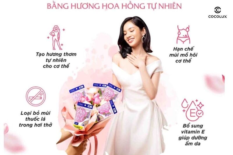 review-vien-uong-dhc-hoa-hong-lam-thom-co-the-30-ngay-60-vien-4 Công dụng của viên uống DHC hoa hồng làm thơm cơ thể