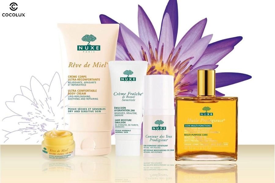Một số sản phẩm đến từ thương hiệu Nuxe