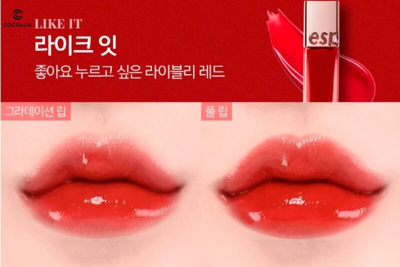 son-tint-bong-espoir-couture-lip-tint-shine-like-it Espoir Couture Lip Tint Shine màu like it