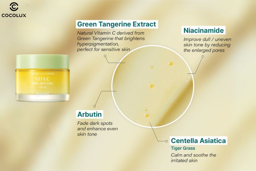 thanh-phan-cua-goodal-green-tangerine-vita-c-dark-spot-care-cream Thành phần của kem dưỡng Goodal Green Tangerine Vita C Dark Spot Care Cream