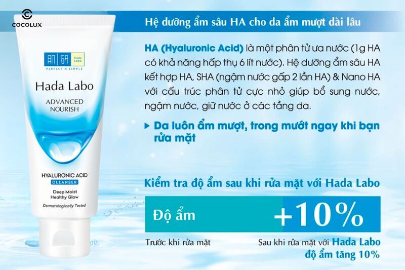 Thành phần nổi bật của Sữa Rửa Mặt Hada Labo Advanced Nourish Dưỡng Ẩm Cho Da Khô 
