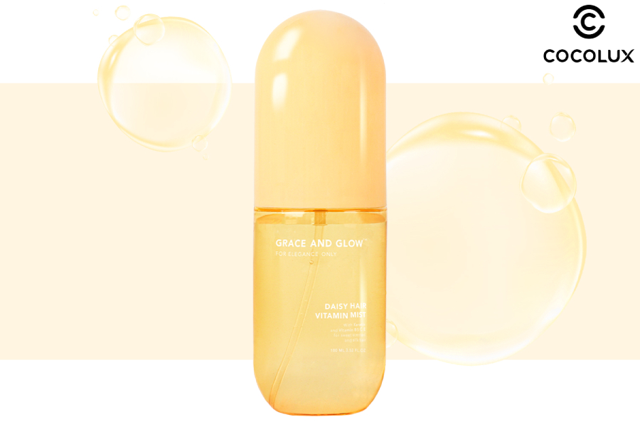 thanh phan xit duong toc grace and glow daisy hair vitamin mist