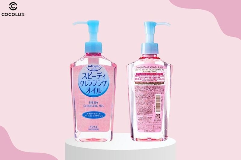 thiet-ke-cua-dau-tay-trang-kose-softymo-speedy-cleansing-oil Thiết kế của dầu tẩy trang Kosé Softymo Speedy Cleansing Oil