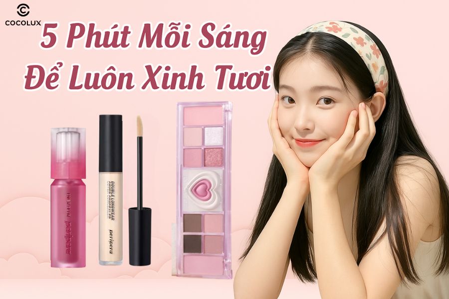 5 phút mỗi sáng để luôn xinh tươi đến lớp, đến văn phòng chỉ cần 3 món đồ make-up