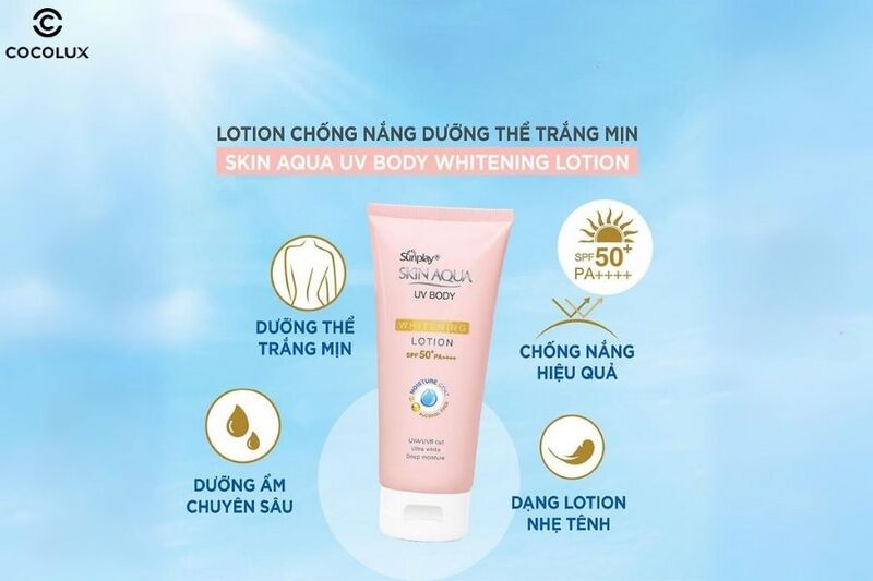 uu-diem-cua-kem-chong-nang-sunplay-skin-aqua-uv-body-whitening-lotion Ưu điểm của kem chống nắng Sunplay Skin Aqua UV Body Whitening Lotion